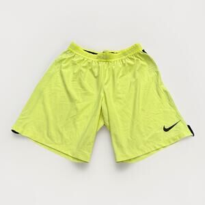 Nike Mens Yellow Football Strike Series Aeroswift Dri Fit Shorts L 725872-702